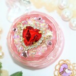 《500円OFF》キラキラクリアケース(レッド)