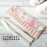 【受注製作】カトラリーケース*バレリーナpink*入園入学ランチ用品 