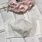 再販5回目♡新作！インナーマスク 立体 サークル  コットン レース  オーダーメイド ホワイト 夏〜秋冬用マスク 接触冷感 小池百合子 小池都知事風  おしゃれマスク
