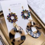 impact charm＊レオパード柄 大ぶり ピアス/イヤリング