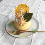キュン❣️と酸っぱいオレンジのレアチーズケーキ