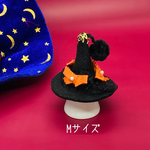 2020 新作ハロウィン🎃魔女っ子帽オレンジリボン🎀