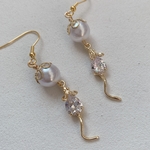 オーダー品❤️キラキラねずみピアス