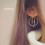  Double Circle Gold Earring/Pierce