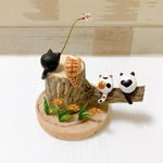 稲穂とねこ