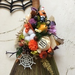 ハロウィンリース♪　HAPPYほうきリース　ハロウィンスワッグ　 19