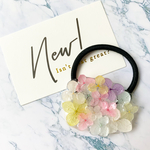 紫陽花のヘアゴム