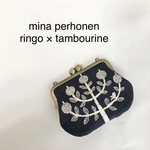 ミナペルホネンdeまるっこがま口カードケース＊ringo×タンバリン 