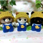 ✿9…様専用✿あみぐるみ✿3匹の猫ちゃん♪
