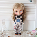 ＊ミディブライス＊２点セット＊1014＊オーバーオール＊ blythe outfit＊アウトフィット＊