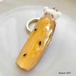新作🍠白玉みたいなしろくまさんのスティック大学芋キーホルダー(A-モカ)