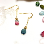 ゆらり.｡.:*･トルマリン ピアス / イヤリング