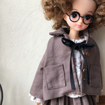 リカちゃん服＊少しユルッとジャケット・チョコレート