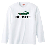 【送料無料】【新品】OCOSITE オコシテ ロンT 長袖 Tシャツ パロディ おもしろ 白 メンズ  プレゼント