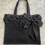 Lサイズリボンショルダー トートバッグ マチ14cmあり♡