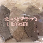大人ブラウン L L3枚SET