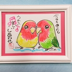 p-ism様専用 ウチの子イラスト❤コザクラインコ