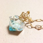 510-08　 アパタイトのオルゴナイトバッグチャーム◎艶 *.:★ orgonite ★:.*