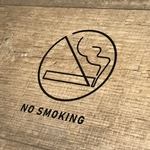 禁煙マーク　NO SMOKING カッティングシート　マットブラック