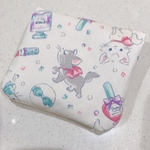 移動ポケット♡ふわふわ猫　ファスナー付き
