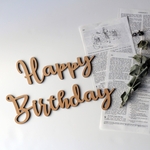 ◉送料込◉木製 Happy Birthday ウッドレター ⑻ 大文字ver レターバナー