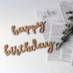 ◉送料込◉木製 happy birthday ウッドレター ⑻ 小文字ver レターバナー