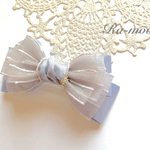 大人可愛い**オーガンジーリボンバレッタ