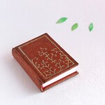 豆本ノート 植物柄 丸背