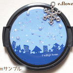 冬空★雪の結晶がおしゃれなデコレンズキャップ