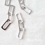 4pcs チェーンチャーム ② シルバー