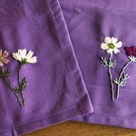 [Y様オーダー] 刺繍ランチョンマット2枚セット☆コスモス