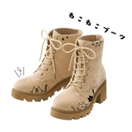 【限定】ねこねこブーツ　ベージュ