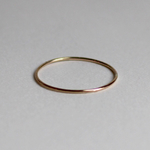 Round wire ring / K10 Rose gold