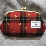 ハーフサイズの親子財布　レッド
