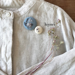 刺繍ブローチ　2個セット
