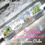ゆち様専用 可愛い mini mini aquarium CUBE♡ 海ハーバリウム ♡