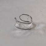 clear × wire ring