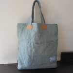 Fanageリネン帆布かくれんぼトート　blu