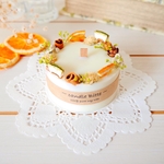 元気をもらえるオレンジの香り　ボタニカルソイキャンドル 【 orange  】