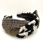 LINTON TWEED♡大人のためのツイストリボン♡カチューシャ♡幅広