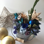 先取り♪　青のクリスマス　シックなアレンジ