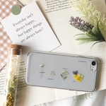 【再販】植物標本 のような 押し花 スマホケース iPhone -  note viola   *。 date