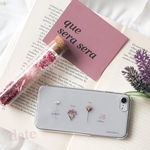note rose - 植物標本 のような 押し花 スマホケース iPhone *。 date