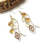 ◇long earrings ◇（honey）