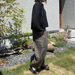 再5販『綾織』洗いをかけたフレンチリネンの大人パンツ