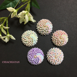 小さなお花の髪飾り①☆つまみ細工★ポニーフック★ヘアクリップ
