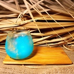 おうちカフェ<チーク材コースターのみ> 一枚　角形20cm