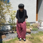 『綾織』洗いをかけたフレンチリネンの大人パンツ2