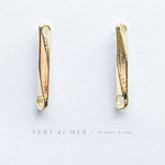 【8個 15×3mm】 ゴールド ツイスト スティック コネクター チャーム 