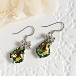 レア✳SWAROVSKI バロック クリスタルサハラのピアス